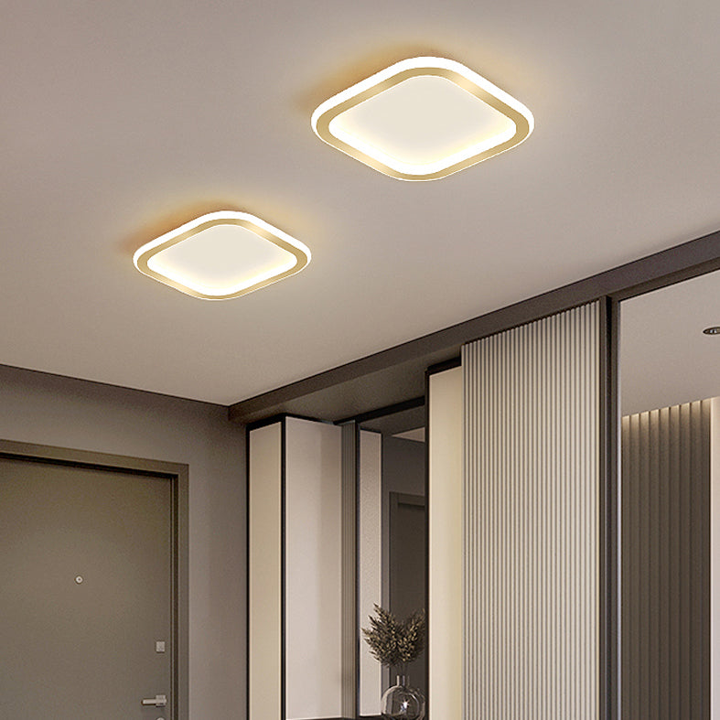 Plafonnier LED Ultra-mince à 1 lumière, nouveau plafonnier moderne en fer pour couloir
