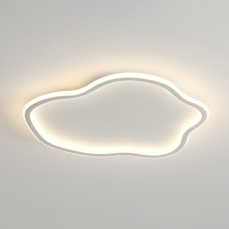 Geometrical 1-Light LED Flush Mount Metal Contemporary Flush Mount Light for Bedroom