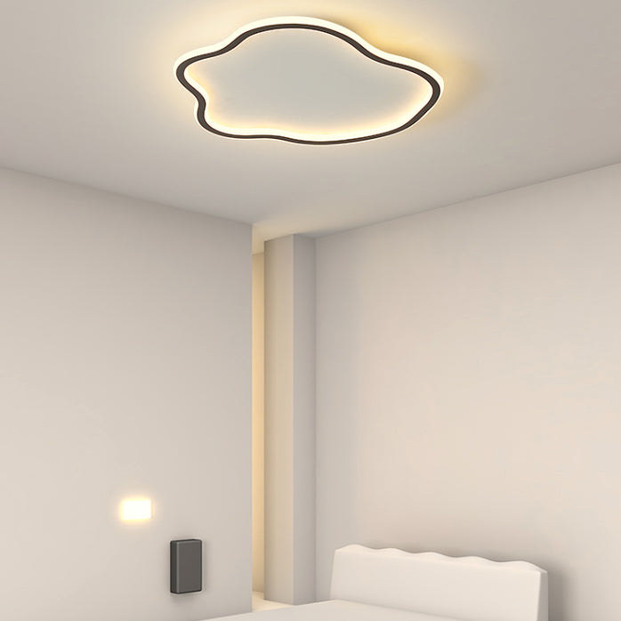 Geometrical 1-Light LED Flush Mount Metal Contemporary Flush Mount Light for Bedroom