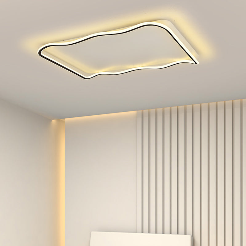 1-Licht geometrische moderne Flush-Leuchte LED Metall Deckenleuchte für Schlafzimmer