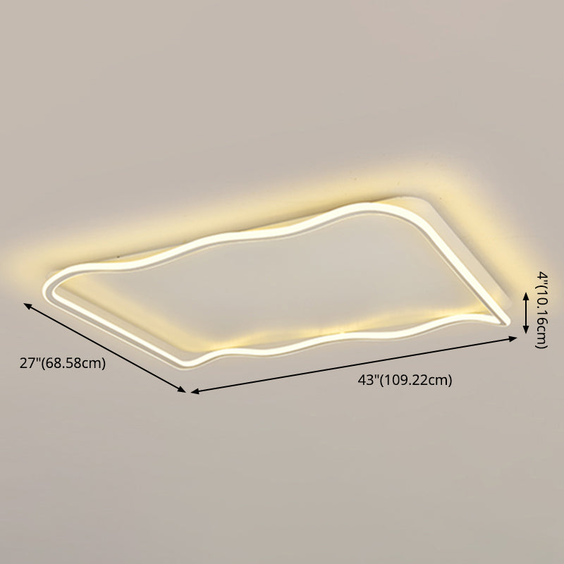 1-Licht geometrische moderne Flush-Leuchte LED Metall Deckenleuchte für Schlafzimmer
