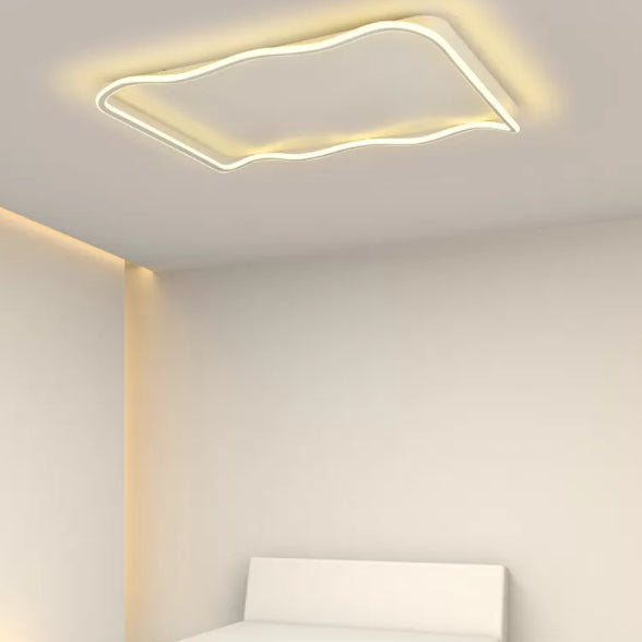 1-Licht geometrische moderne Flush-Leuchte LED Metall Deckenleuchte für Schlafzimmer