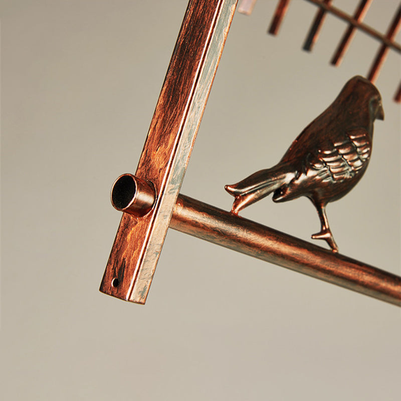 Luce a sospensione dell'isola a 4 luci in stile industriale in ferro battuto a sospensione per luogo commerciale