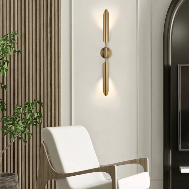 Shaded Bedroom Wall Sconce Lighting Metal Simplicity-Style Sconce Light Fixture in Gold