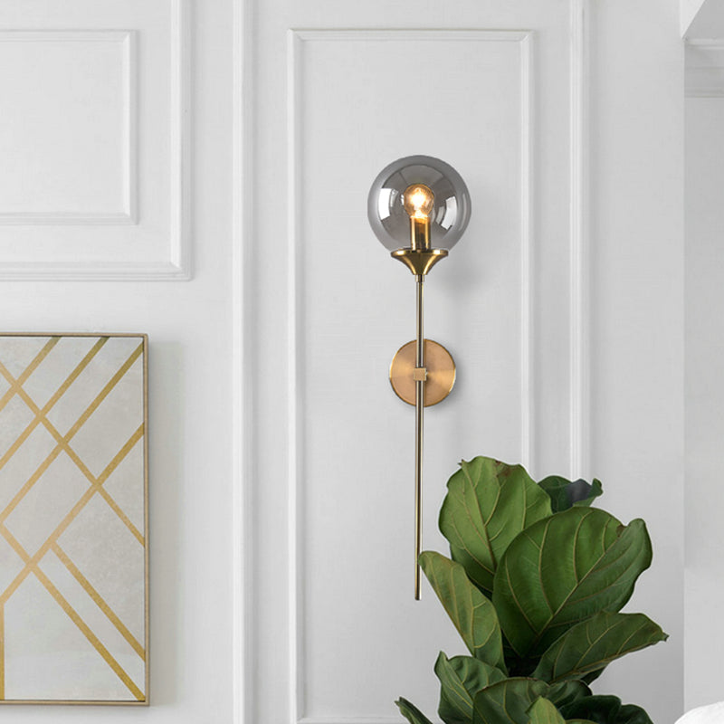 Eigentijdse stijl potloodarm wandwandverlichtingsglas slaapkamer sconce verlichtingsarmatuur