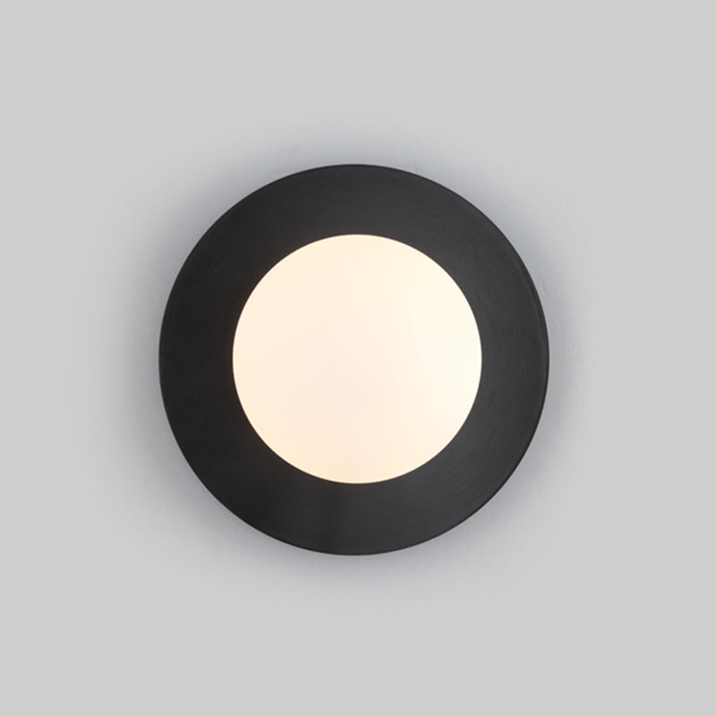 Orb Wall Mounted Light Fixture Contemporary Style Glass Flush Mount Wall Sconce for Bedroom