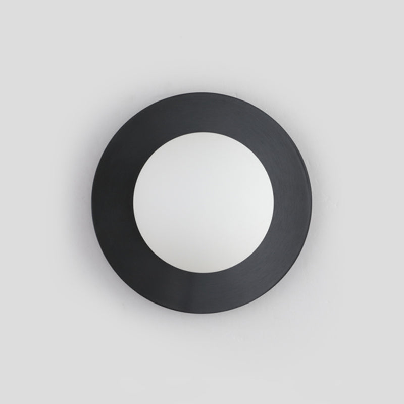 Orb Wall Mounted Light Fixture Contemporary Style Glass Flush Mount Wall Sconce for Bedroom