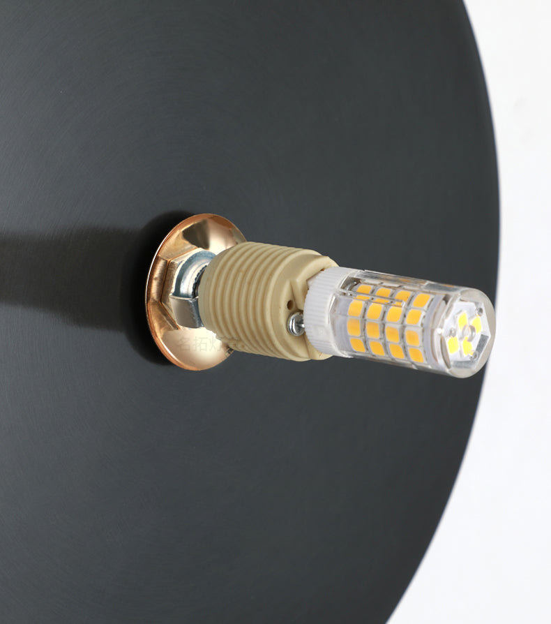 Orb Wall Mounted Light Fixture Contemporary Style Glass Flush Mount Wall Sconce for Bedroom