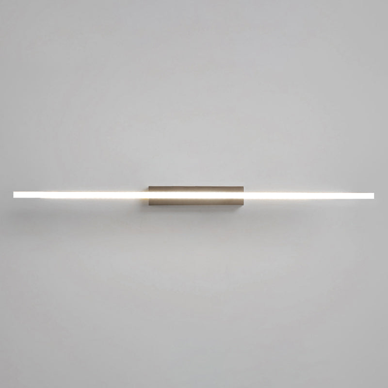 Black LED Linear Wall Sconce in Modern Luxury Style Aluminium Wall Lamp with Acrylic Shade