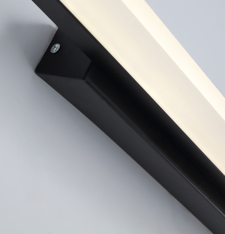 Black LED Linear Wall Sconce in Modern Luxury Style Aluminium Wall Lamp with Acrylic Shade