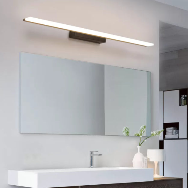 Black LED Linear Wall Sconce in Modern Luxury Style Aluminium Wall Lamp with Acrylic Shade