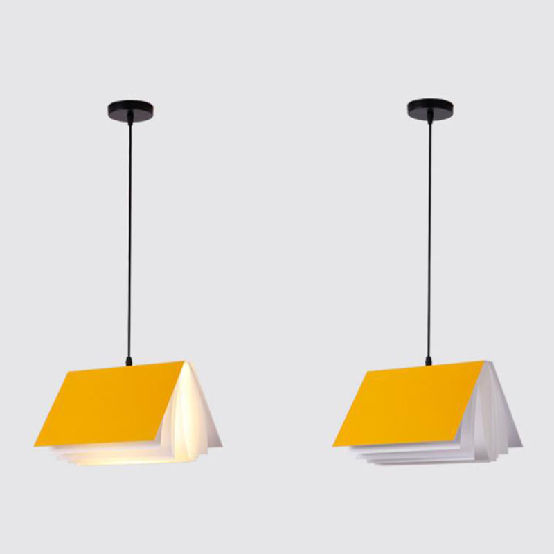 Libro moderno di semplicità a sospensione Lampada a sospensione in metallo a sospensione per il ristorante