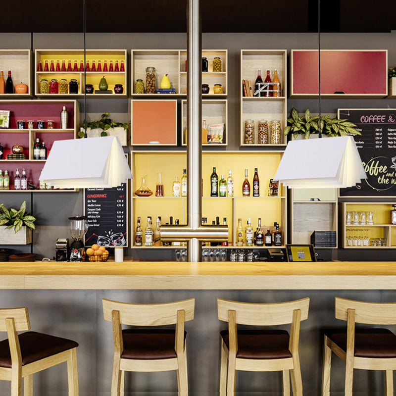 Libro moderno di semplicità a sospensione Lampada a sospensione in metallo a sospensione per il ristorante