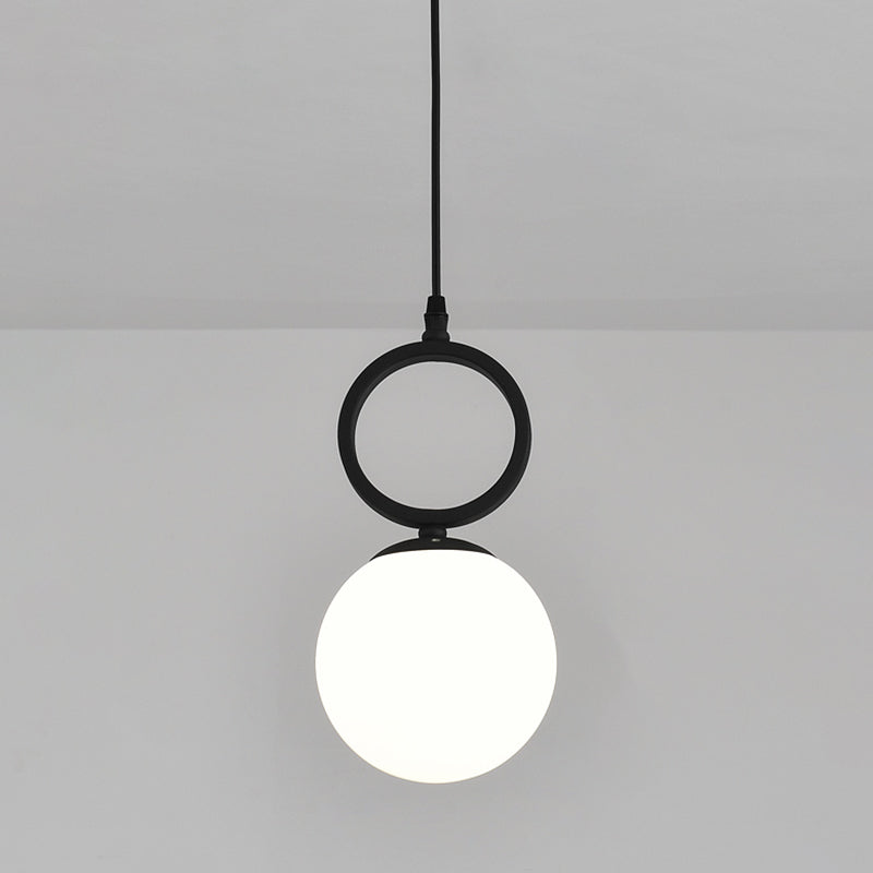 Sphärische Restaurant Anhänger Beleuchtung Glas 1 Licht moderner Stilhängeleuchte