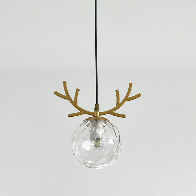 Sphärische Restaurant Anhänger Beleuchtung Glas 1 Licht moderner Stilhängeleuchte