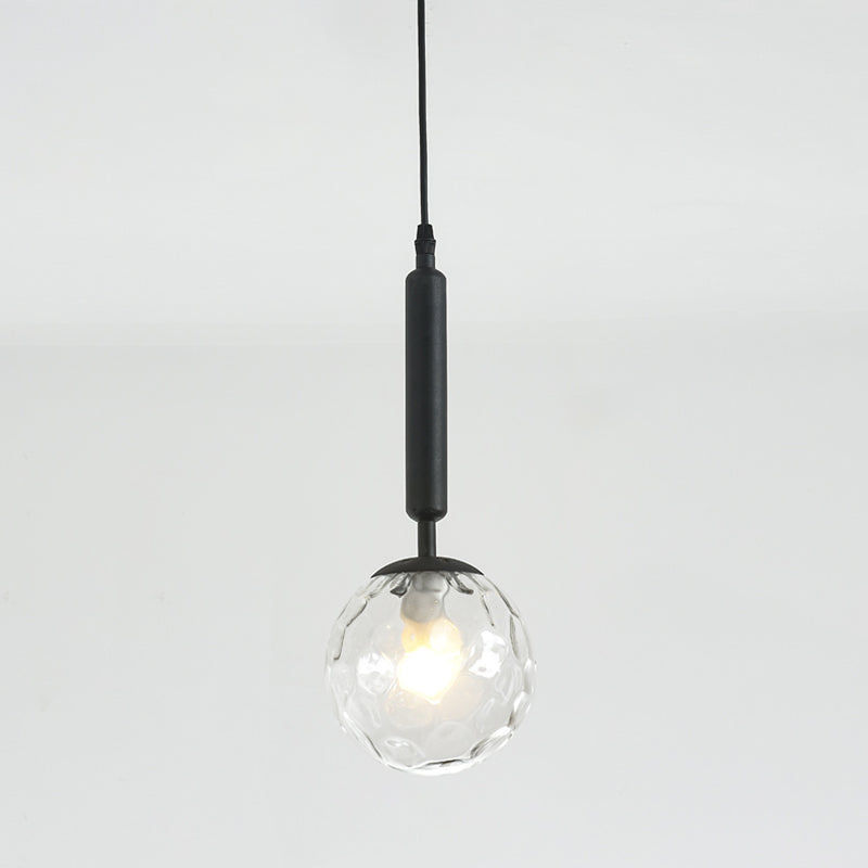 Sphärische Restaurant Anhänger Beleuchtung Glas 1 Licht moderner Stilhängeleuchte