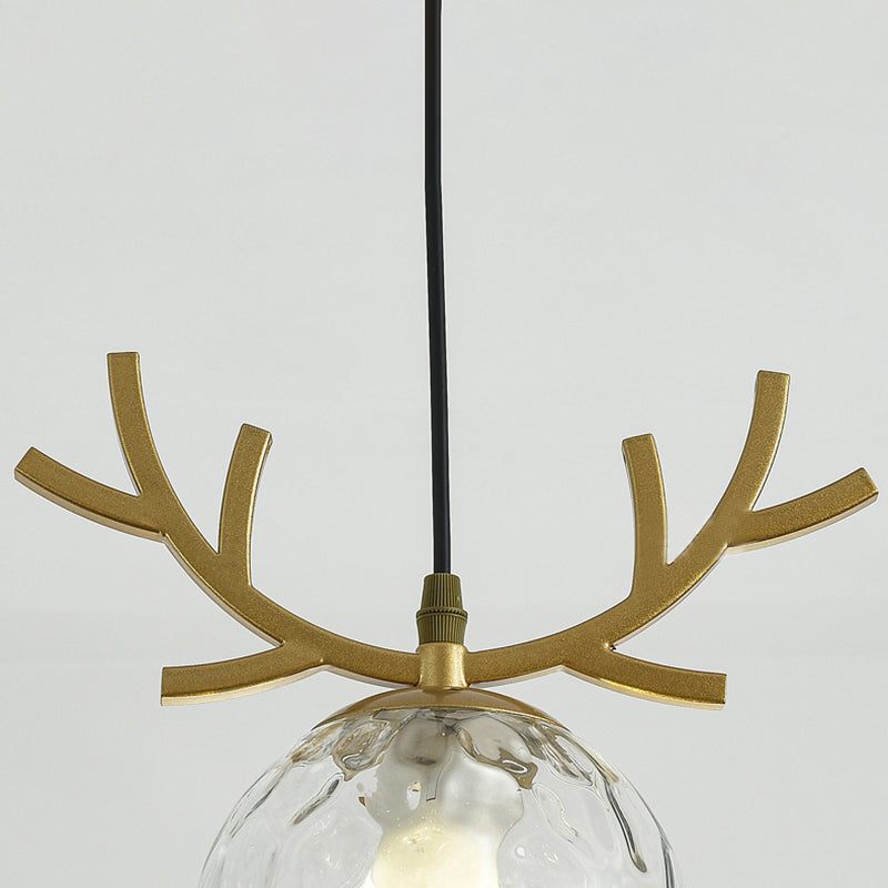 Sphärische Restaurant Anhänger Beleuchtung Glas 1 Licht moderner Stilhängeleuchte