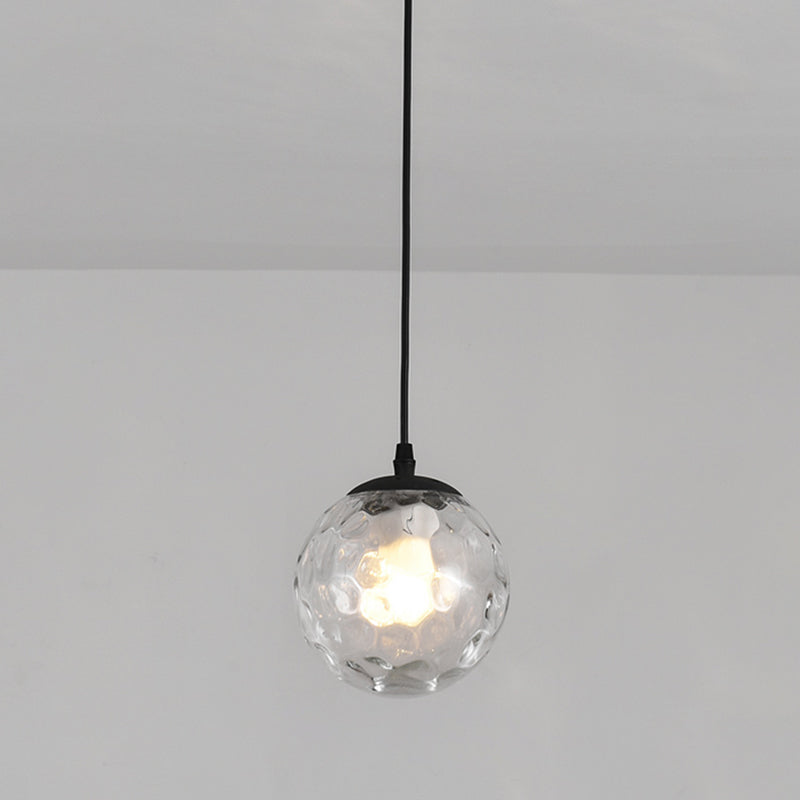 Sphärische Restaurant Anhänger Beleuchtung Glas 1 Licht moderner Stilhängeleuchte
