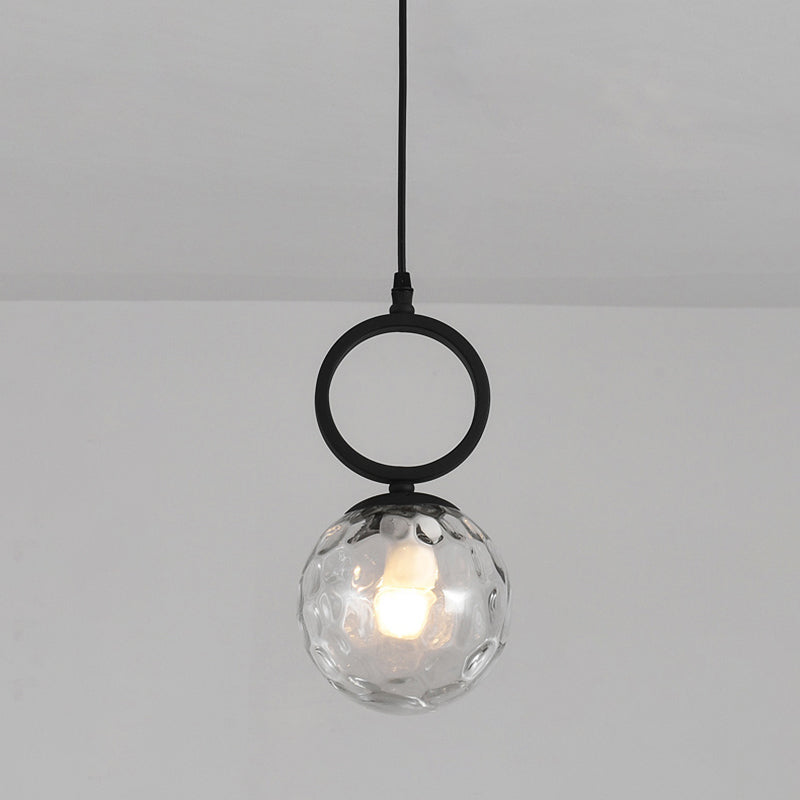 Sphärische Restaurant Anhänger Beleuchtung Glas 1 Licht moderner Stilhängeleuchte