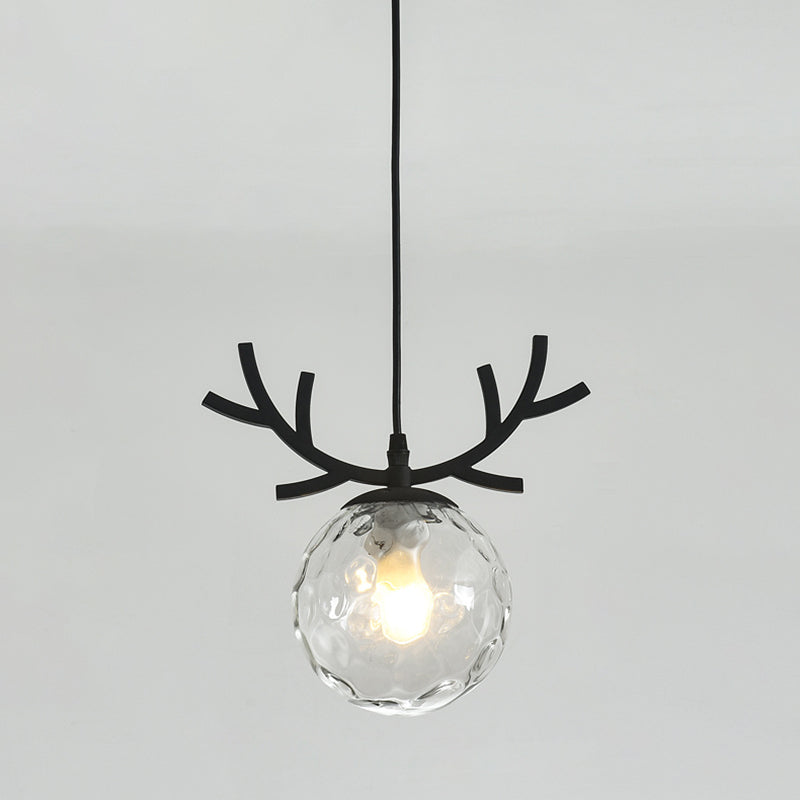 Sphärische Restaurant Anhänger Beleuchtung Glas 1 Licht moderner Stilhängeleuchte