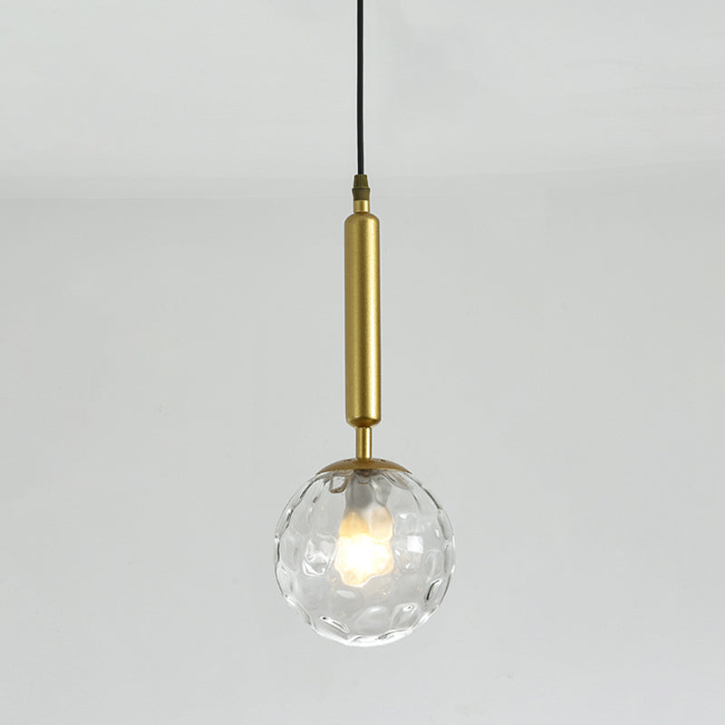 Sphärische Restaurant Anhänger Beleuchtung Glas 1 Licht moderner Stilhängeleuchte