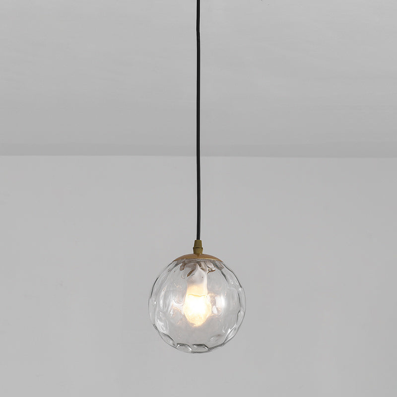 Sphärische Restaurant Anhänger Beleuchtung Glas 1 Licht moderner Stilhängeleuchte