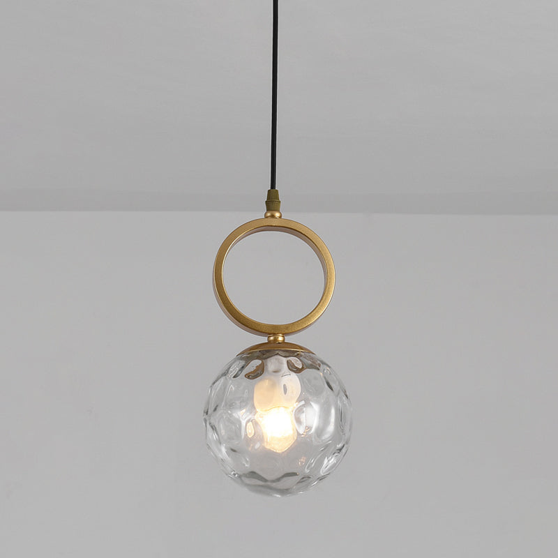 Sphärische Restaurant Anhänger Beleuchtung Glas 1 Licht moderner Stilhängeleuchte