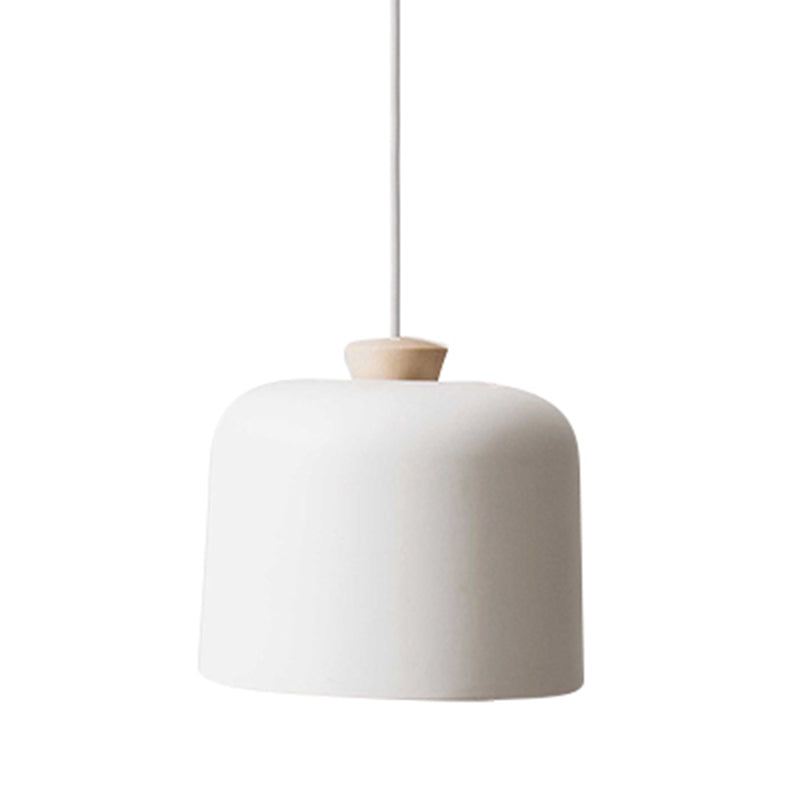 Macaron Cylindrical Suspension Pendant Aluminum 1-Light Dining Room Hanging Light Fixture