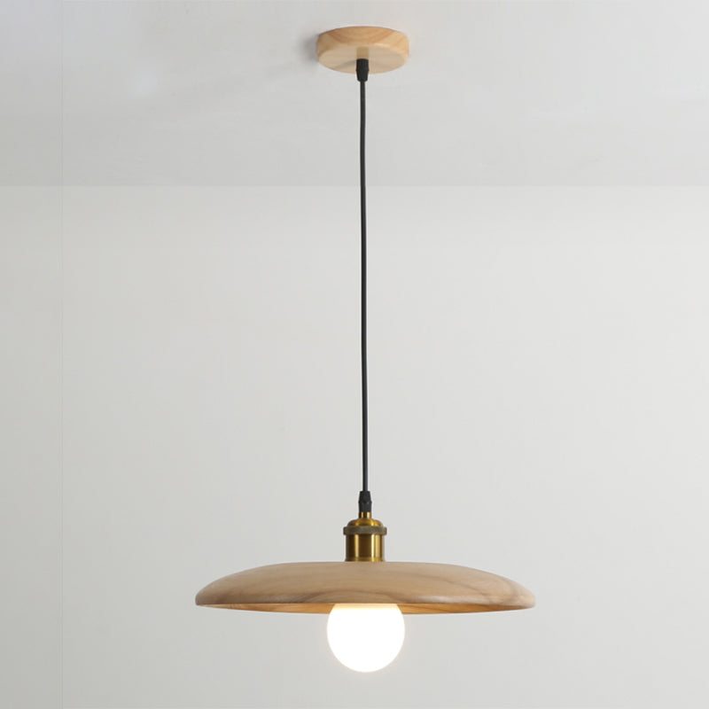 Minimalistischer Stil Anhänger Beleuchtungsbehandlung Kreis Anhänger Lichtkit mit Holzschatten