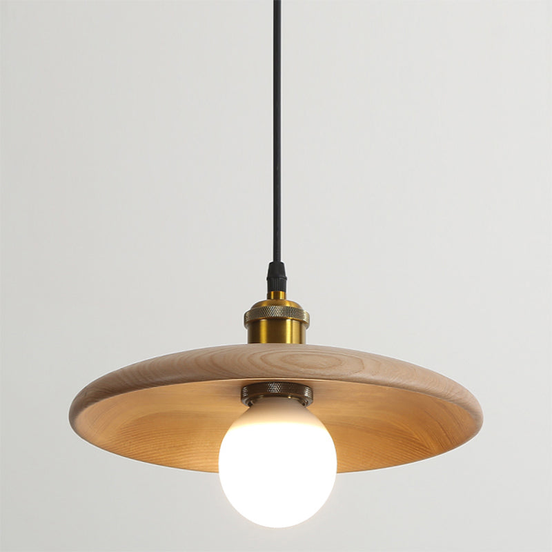 Minimalistischer Stil Anhänger Beleuchtungsbehandlung Kreis Anhänger Lichtkit mit Holzschatten