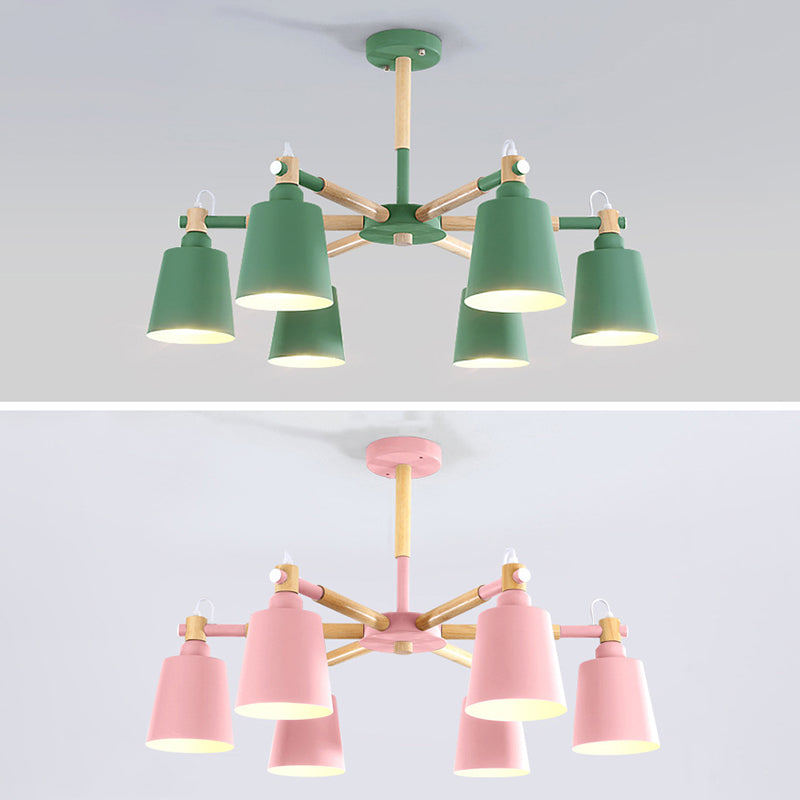 Sputnik Ceiling Hung Fixture Nordic-Style Metal Living Room Chandelier Lighting Fixture