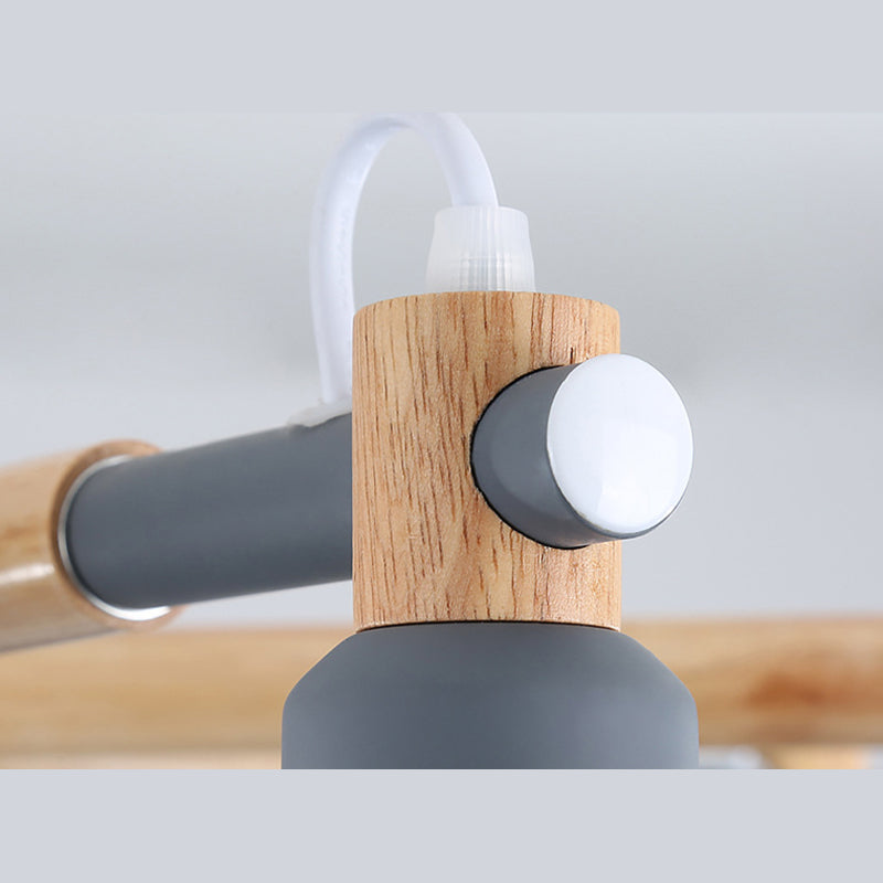 Sputnik Ceiling Hung Fixture Nordic-Style Metal Living Room Chandelier Lighting Fixture