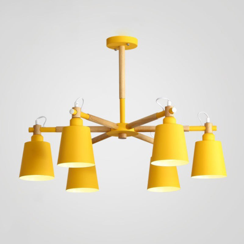 Sputnik Ceiling Hung Fixture Nordic-Style Metal Living Room Chandelier Lighting Fixture