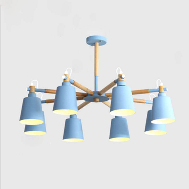 Sputnik Ceiling Hung Fixture Nordic-Style Metal Living Room Chandelier Lighting Fixture