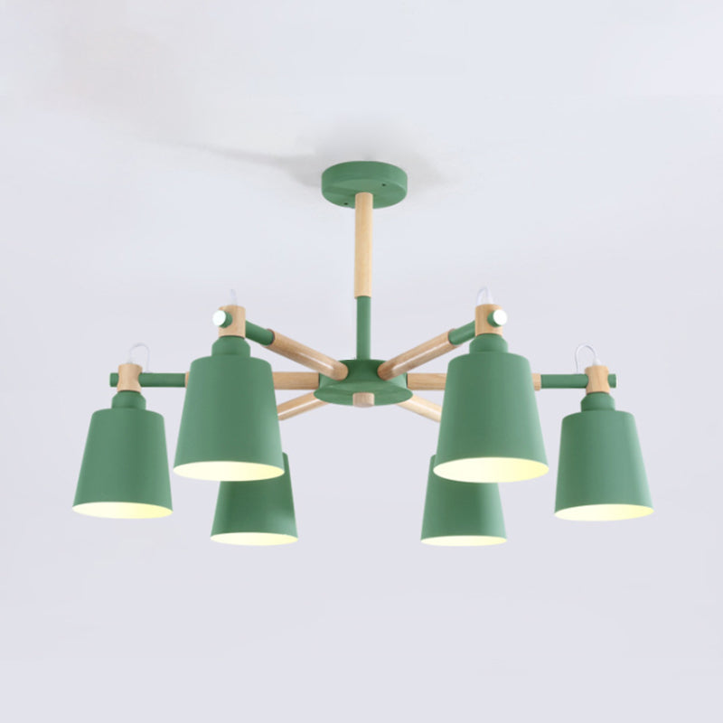 Sputnik Ceiling Hung Fixture Nordic-Style Metal Living Room Chandelier Lighting Fixture