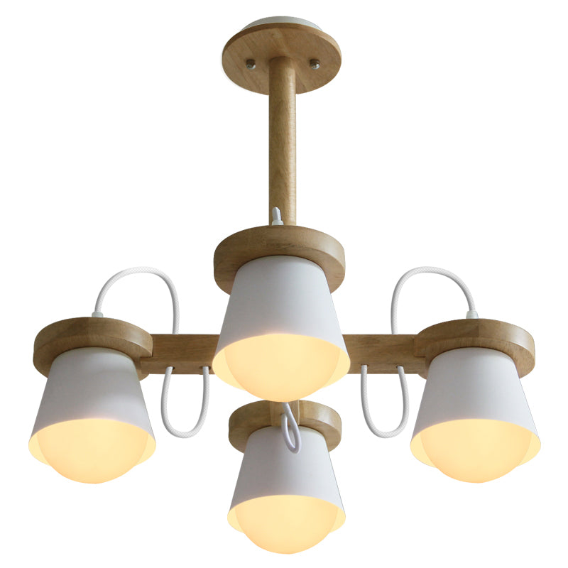 Modern Ceiling Pendant Wood Light Indoor Bedroom Shop Hotel Foyer Light