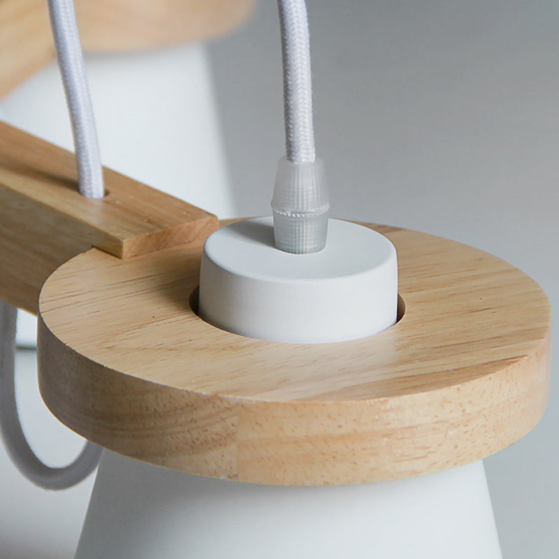 Modern Ceiling Pendant Wood Light Indoor Bedroom Shop Hotel Foyer Light