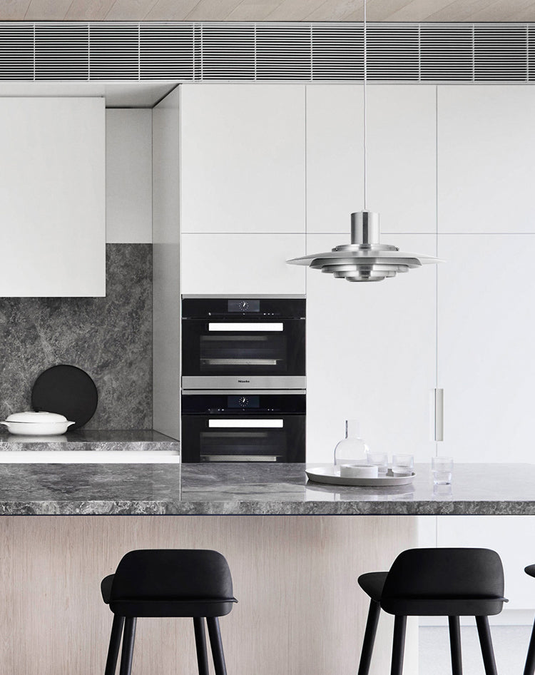 Éclairage à disque à disque métallique épais Éclairage de style moderne pour salle à manger