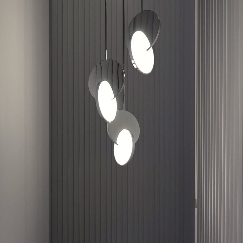 1-Light LED Thin Contemporary Hanging Lamp Kit Metal Pendant Light for Dining Room