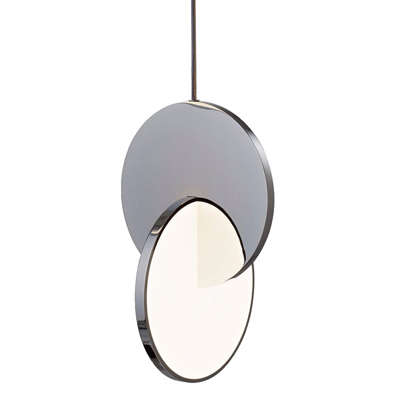 1-Light LED Thin Contemporary Hanging Lamp Kit Metal Pendant Light for Dining Room