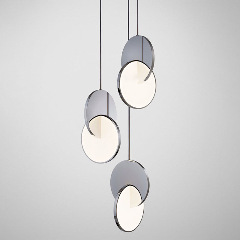 1-Light LED Thin Contemporary Hanging Lamp Kit Metal Pendant Light for Dining Room