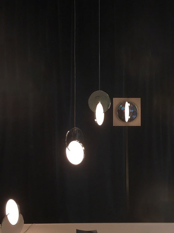 1-Light LED Thin Contemporary Hanging Lamp Kit Metal Pendant Light for Dining Room