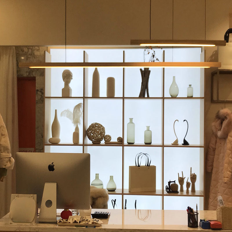 LAMPE DE PLADIER MINIMALISME DE BOIS ALIMENTATION PRENDANT LED LIGHT pour la salle à manger