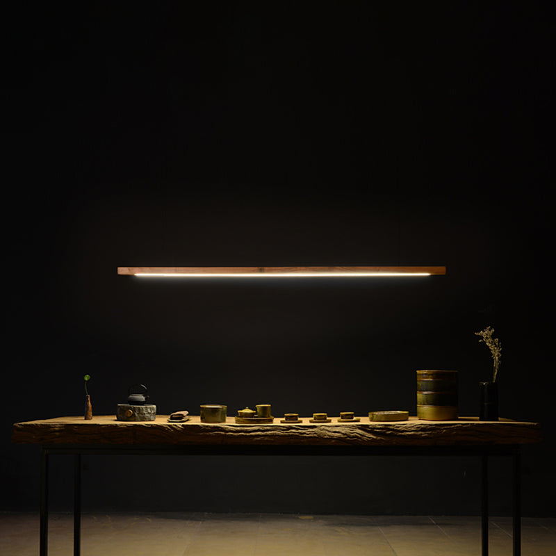 LAMPE DE PLADIER MINIMALISME DE BOIS ALIMENTATION PRENDANT LED LIGHT pour la salle à manger