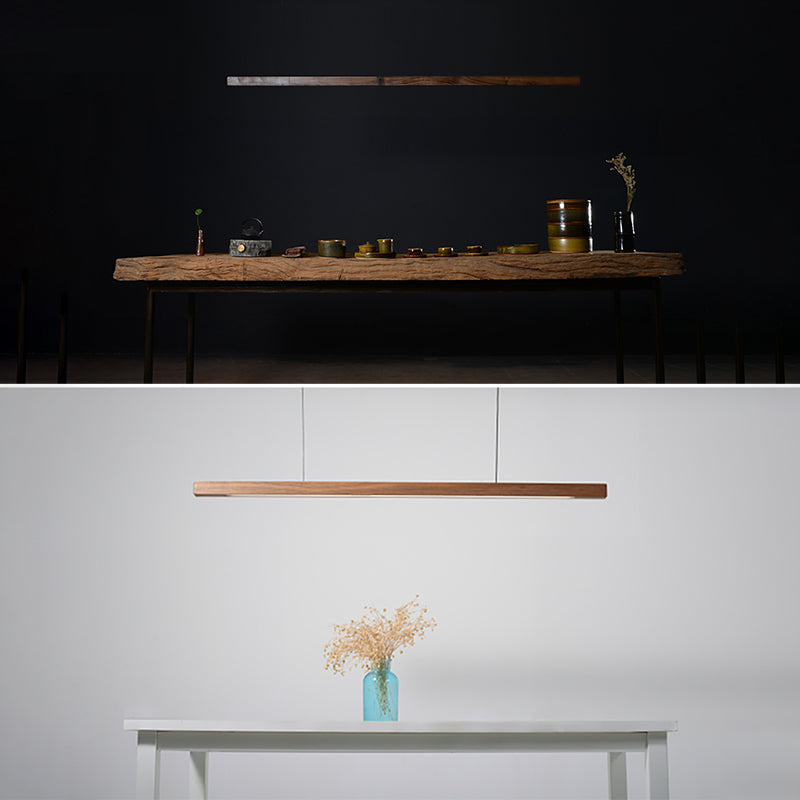 LAMPE DE PLADIER MINIMALISME DE BOIS ALIMENTATION PRENDANT LED LIGHT pour la salle à manger