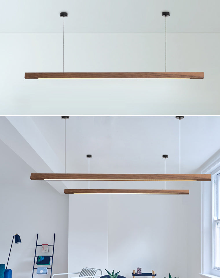 LAMPE DE PLADIER MINIMALISME DE BOIS ALIMENTATION PRENDANT LED LIGHT pour la salle à manger