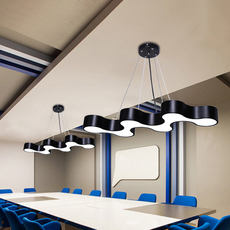 Hedendaagse metaal LED Hanglamp Lampbreuk 1 Lichte geometrische hangende plafondlicht voor kantoor