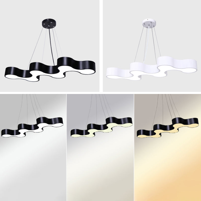 Hedendaagse metaal LED Hanglamp Lampbreuk 1 Lichte geometrische hangende plafondlicht voor kantoor