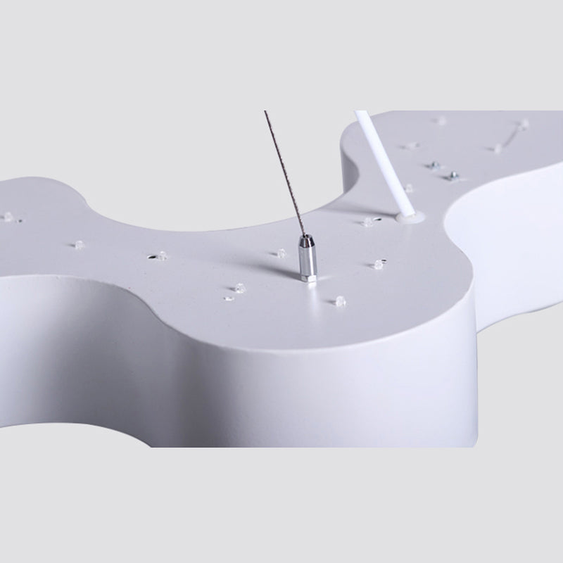 Hedendaagse metaal LED Hanglamp Lampbreuk 1 Lichte geometrische hangende plafondlicht voor kantoor