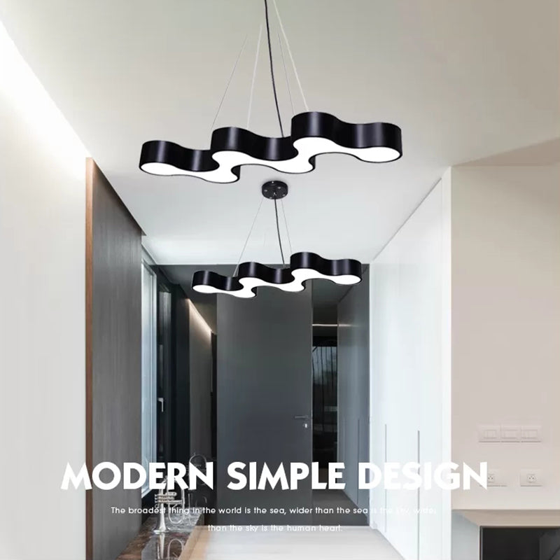 Hedendaagse metaal LED Hanglamp Lampbreuk 1 Lichte geometrische hangende plafondlicht voor kantoor